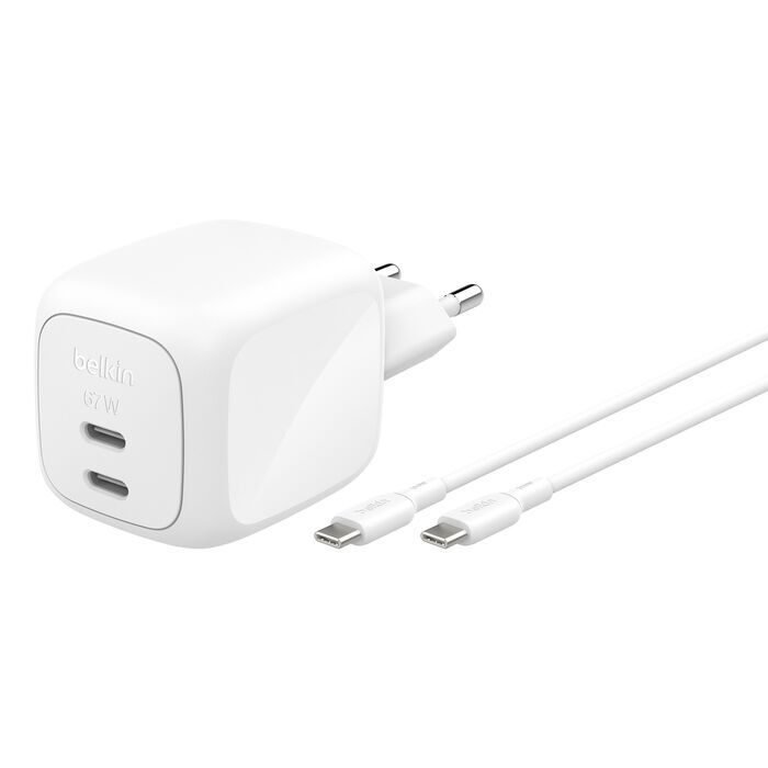 BOOSTCHARGE 67W DUAL USB-C LADE/POWER DELIVERY AND PPS INCL. 2M