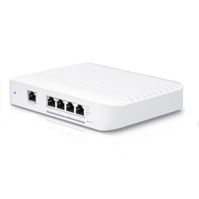 Ubiquiti UniFi USW-Flex-XG Managed 10GbE Switch with PoE IN and Fanless Desktop Design
