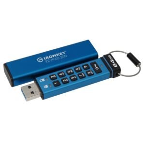 Kingston IronKey Keypad 200/64GB/USB 3.2/USB-A/Blue