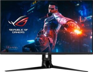 Asus ROG Swift PG32UQ 32” 4K UHD (3840 x 2160) IPS Gaming Monitor, 144 Hz, 1 ms MPRT, NVIDIA G-SYNC compatible, DisplayHDR 600, Quantum-Dot technology, DisplayPort 1.4 | 90LM0770-B01170
