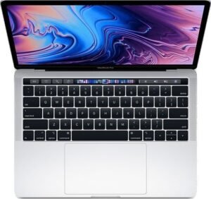 Apple MacBook Pro 2019, Intel Core i7 9th Gen 15″, 16GB RAM 256GB, 2.6GHz with Touch Bar and Touch ID, Silver | MV922